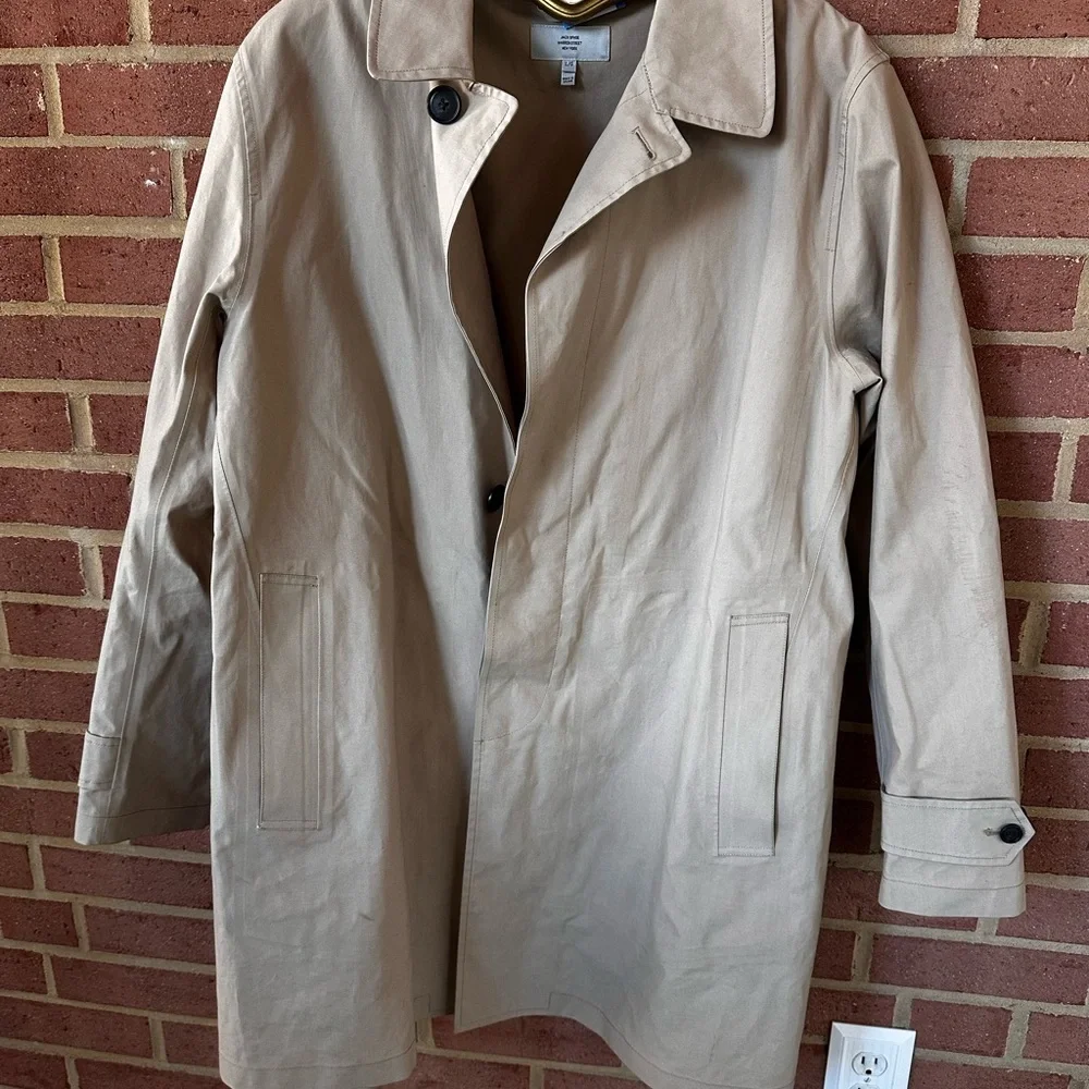 Jack Spade Men's Khaki Trench Coat - Picture 5 of 8